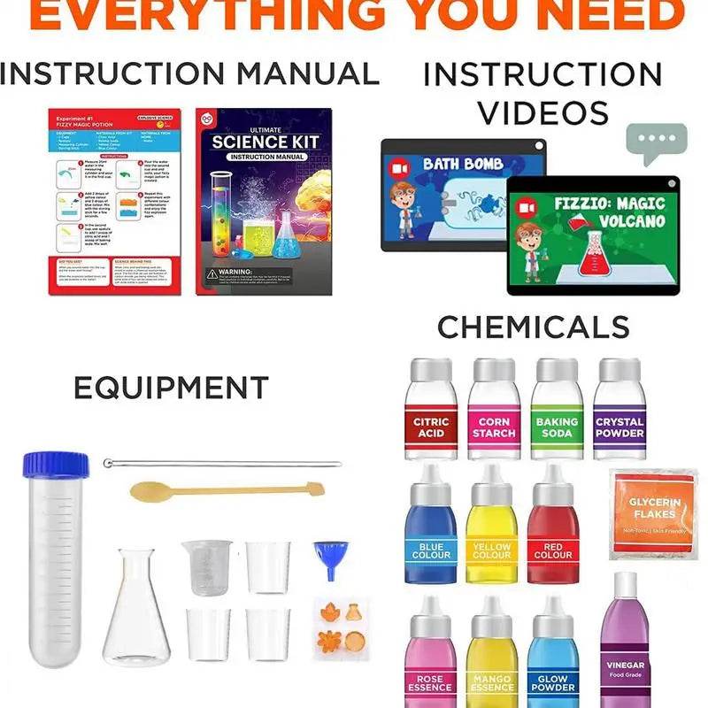 Kids Science Experiments Kid Science Chemistry Kit STEM Set - ToylandEU