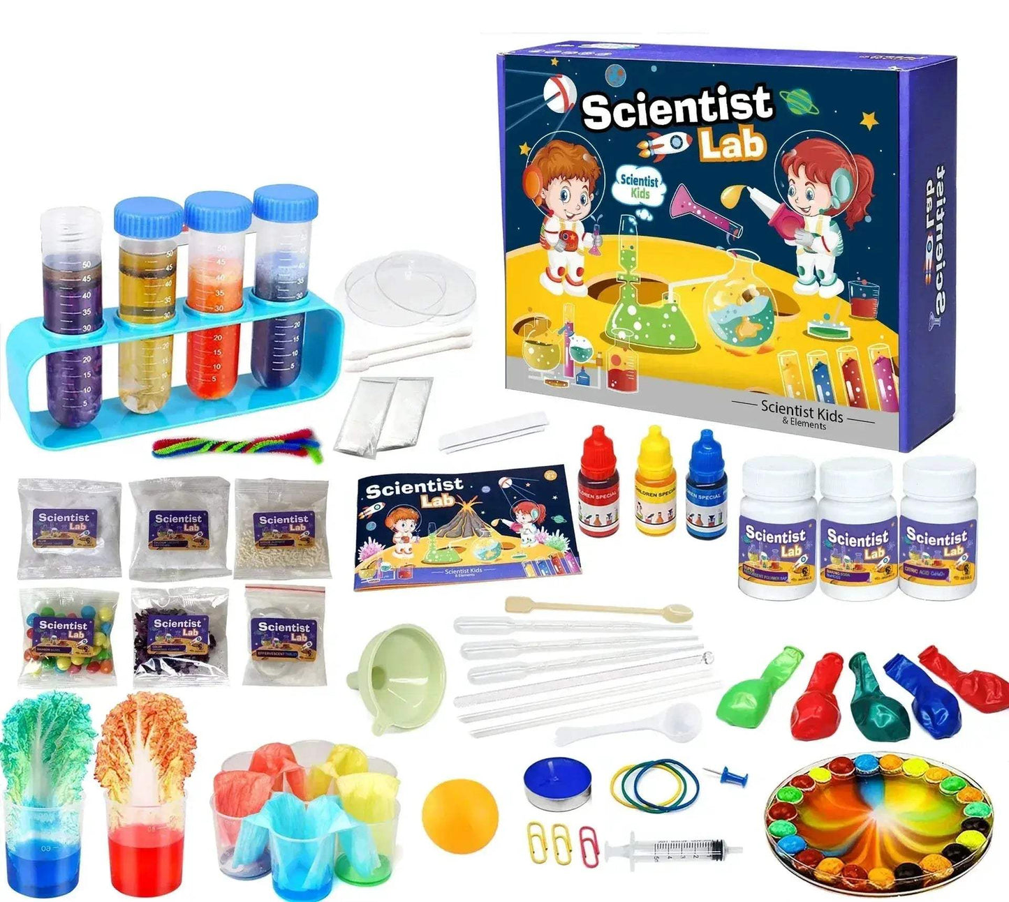 Kids Science Lab Kit Montessori Chemistry Experiments Educational Hands On - ToylandEU