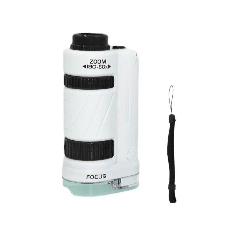 Kids Science Stem Toy Handheld Microscope Kit 60-180x with LED Light - ToylandEU