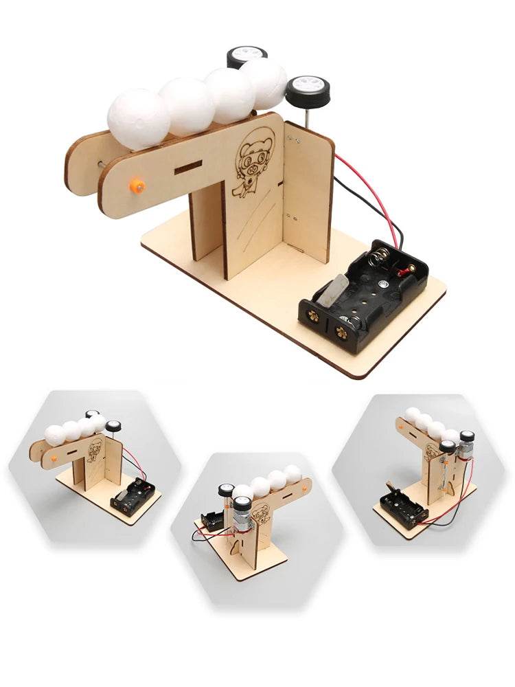 Kids Science Toys DIY STEM Learning Kit with Pitching Machine Model Educational Aids - ToylandEU