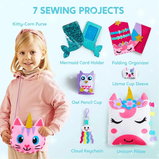 Kids Sewing Kit For Beginners With Six Easy Projects - ToylandEU