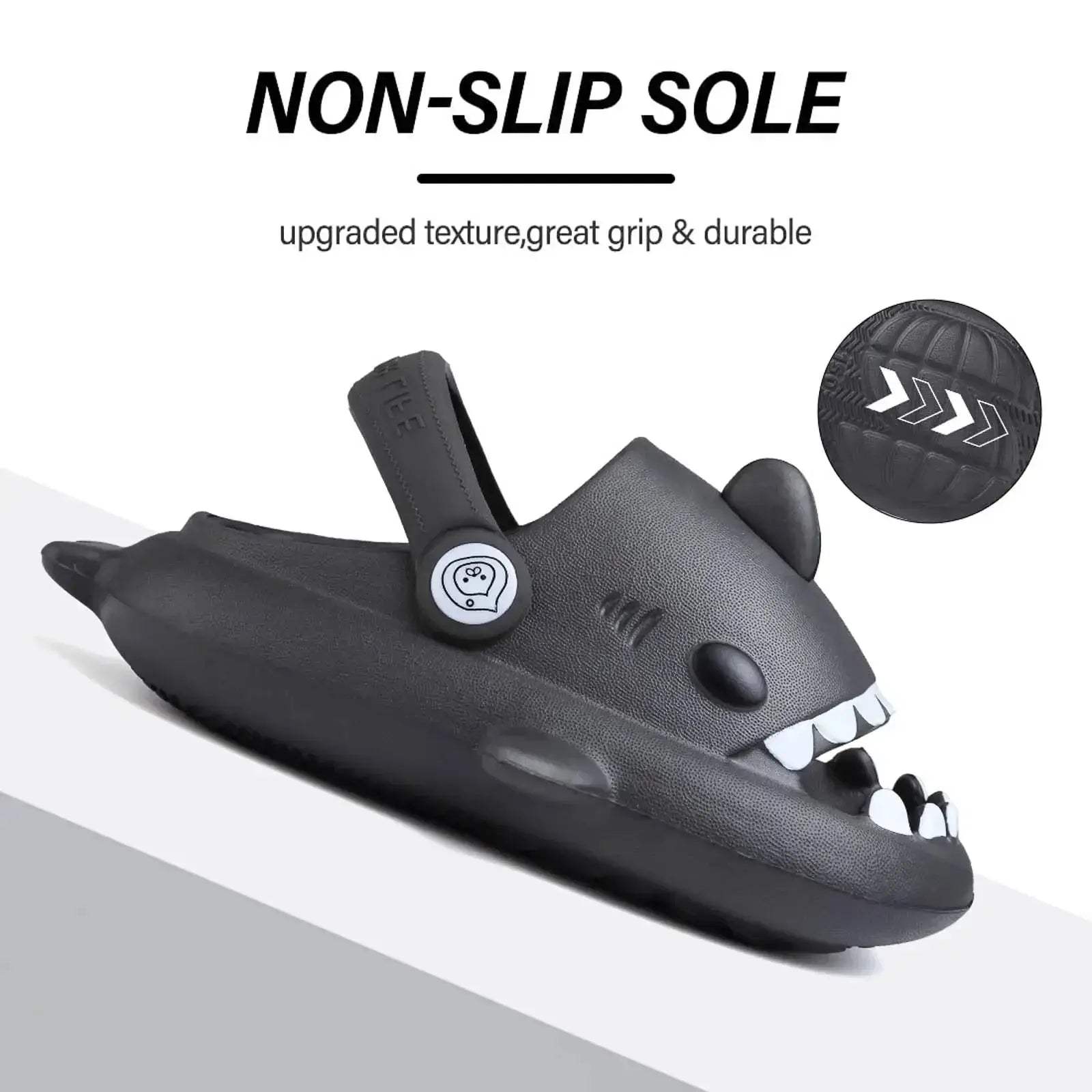 Kids Shark Slides Cushioned Beach Sandals For Toddlers - ToylandEU
