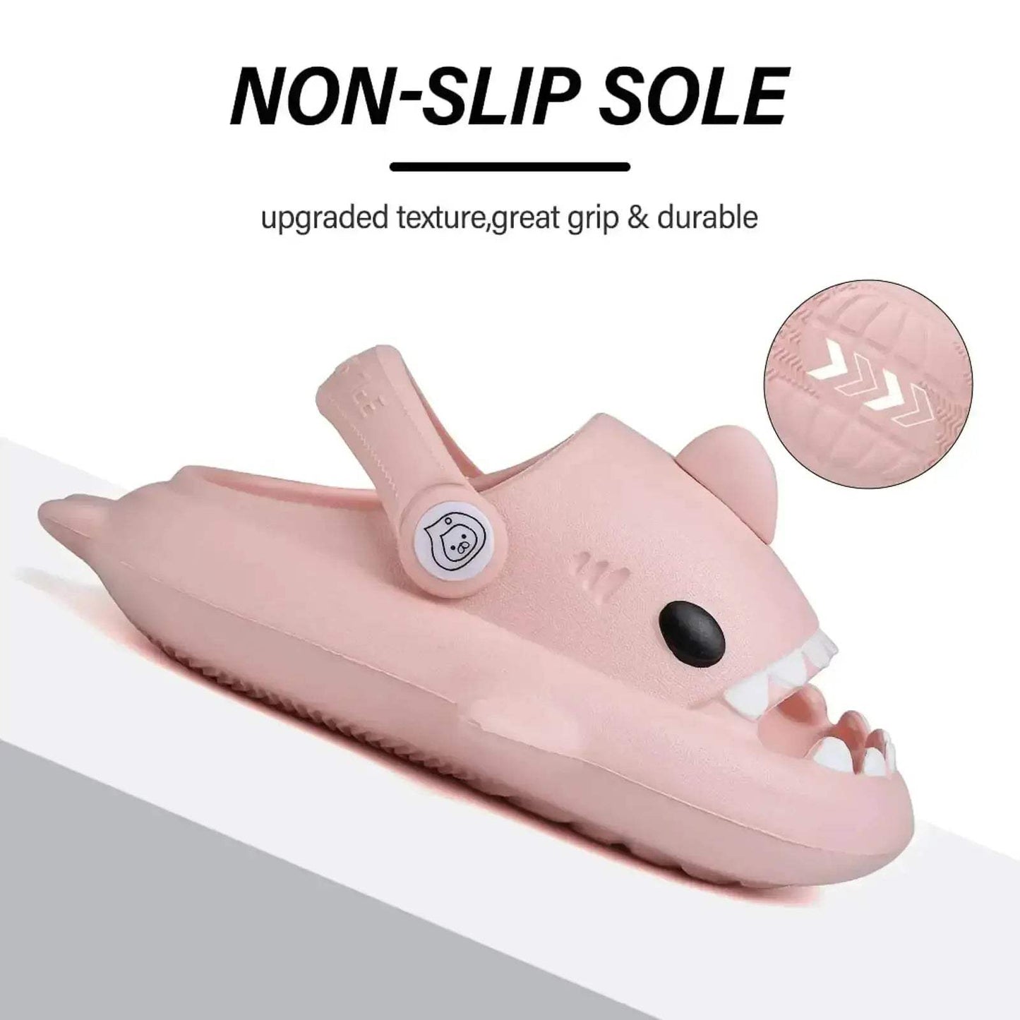 Kids Shark Slides Cushioned Beach Sandals For Toddlers - ToylandEU