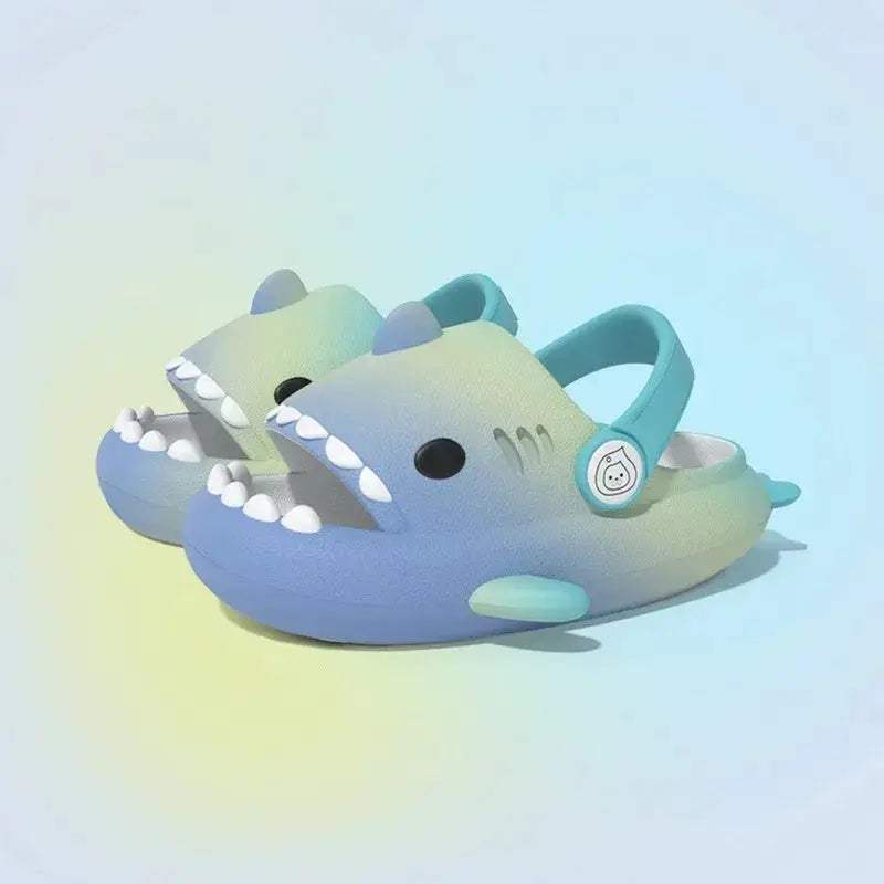 Kids Shark Slides Cushioned Beach Sandals For Toddlers - ToylandEU