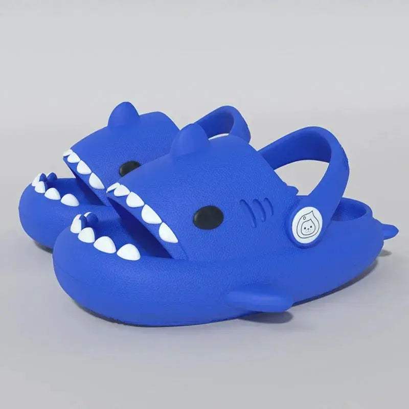 Kids Shark Slides Cushioned Beach Sandals For Toddlers - ToylandEU