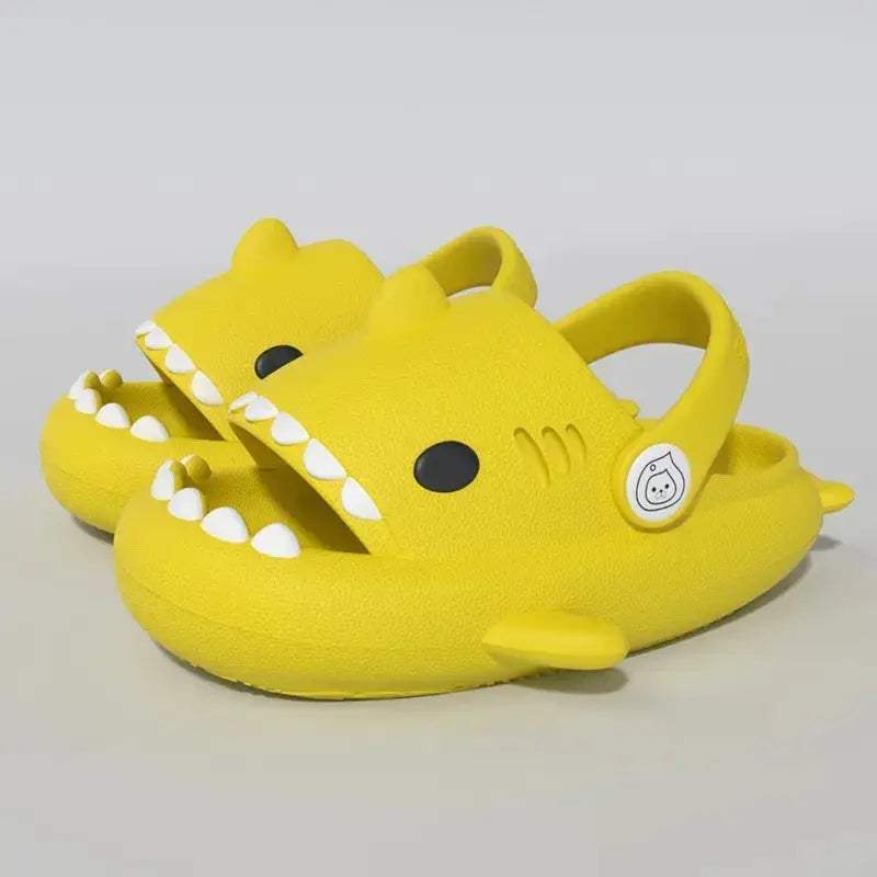 Kids Shark Slides Cushioned Beach Sandals For Toddlers - ToylandEU