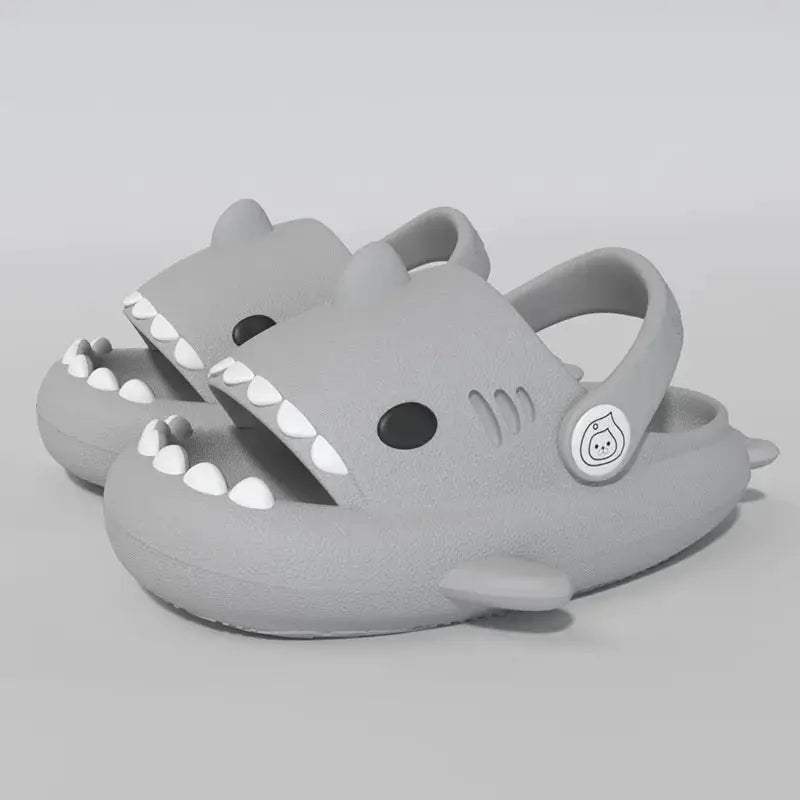 Kids Shark Slides Cushioned Beach Sandals For Toddlers - ToylandEU