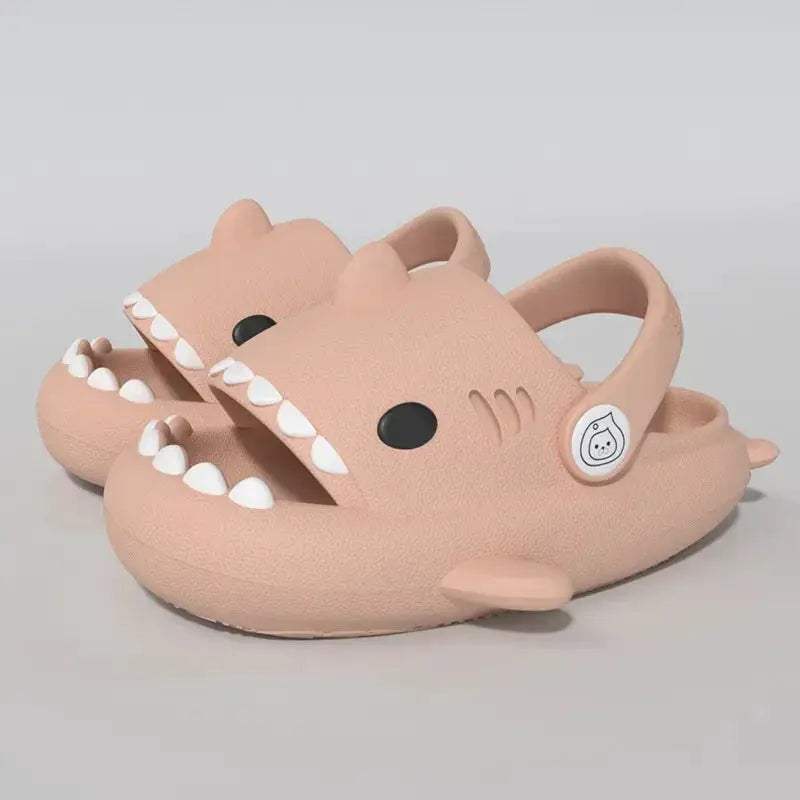 Kids Shark Slides Cushioned Beach Sandals For Toddlers - ToylandEU