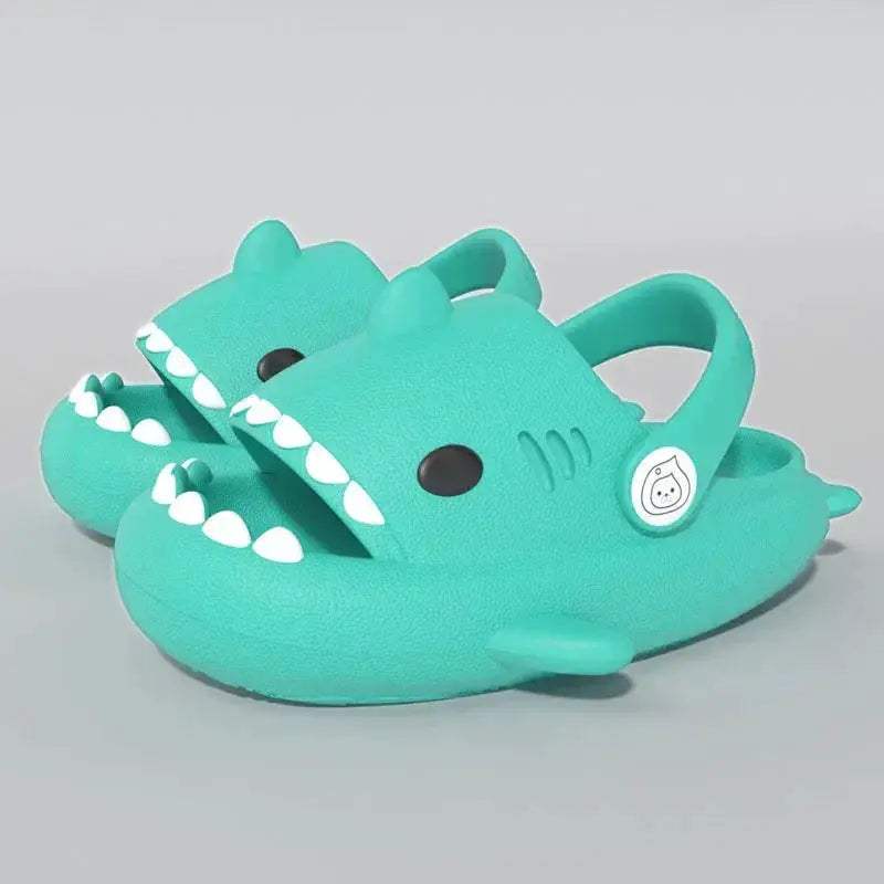 Kids Shark Slides Cushioned Beach Sandals For Toddlers - ToylandEU