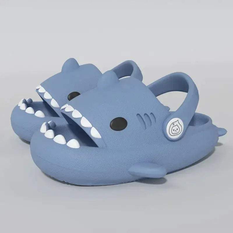 Kids Shark Slides Cushioned Beach Sandals For Toddlers - ToylandEU