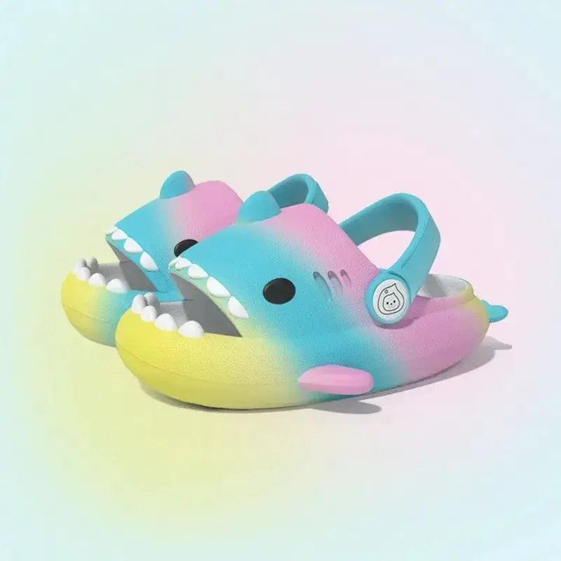  Kids Shark Slides Cushioned Beach Sandals Toddlers -  ToylandEU™
