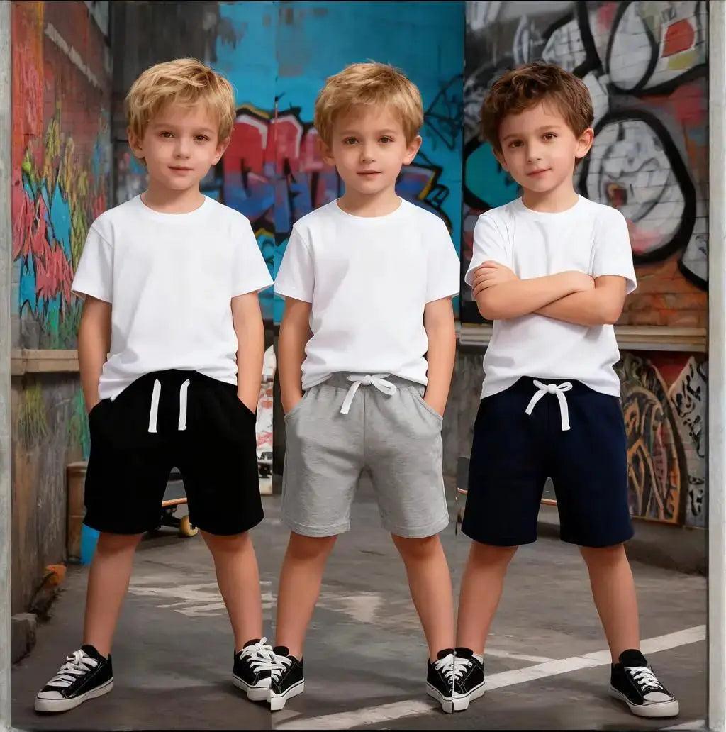  Kids Shorts For Boys Elastic Drawstring Three Pack -  ToylandEU™