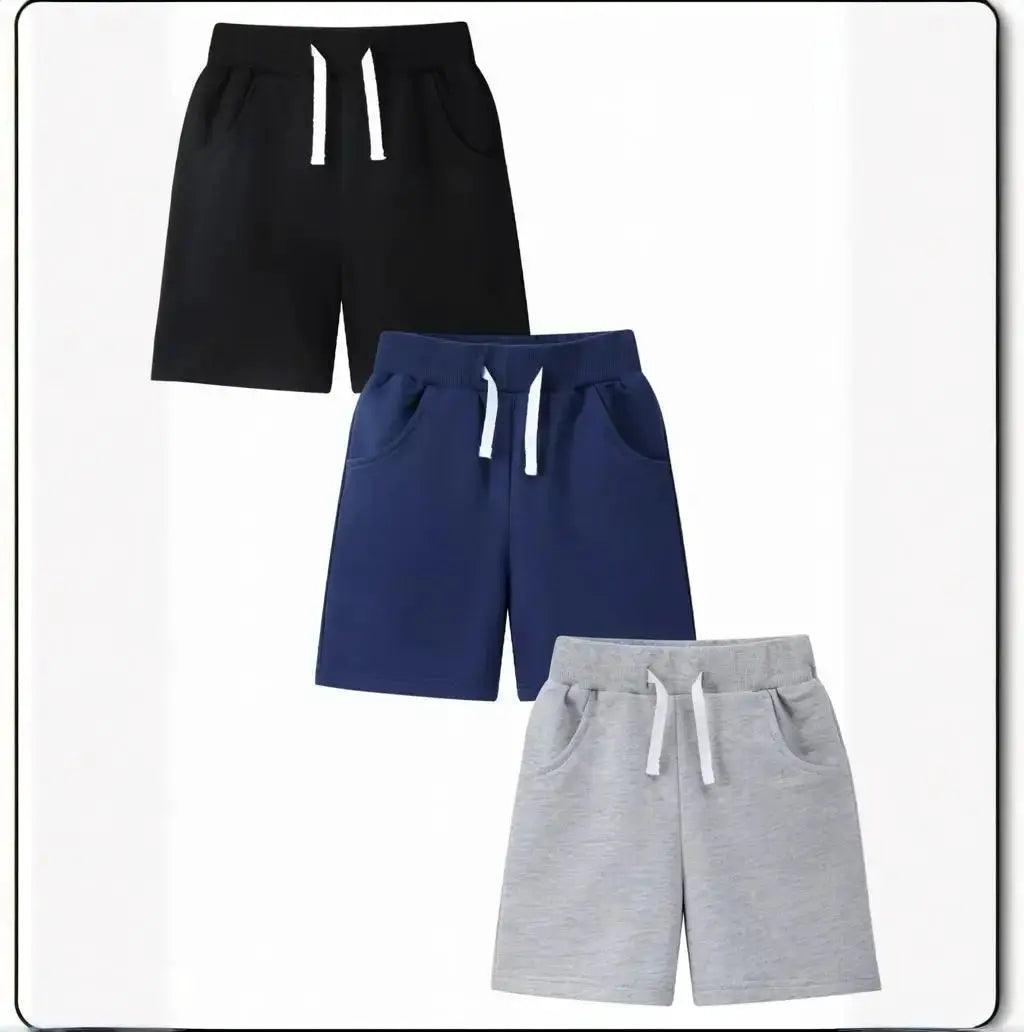  Kids Shorts For Boys Elastic Drawstring Three Pack -  ToylandEU™