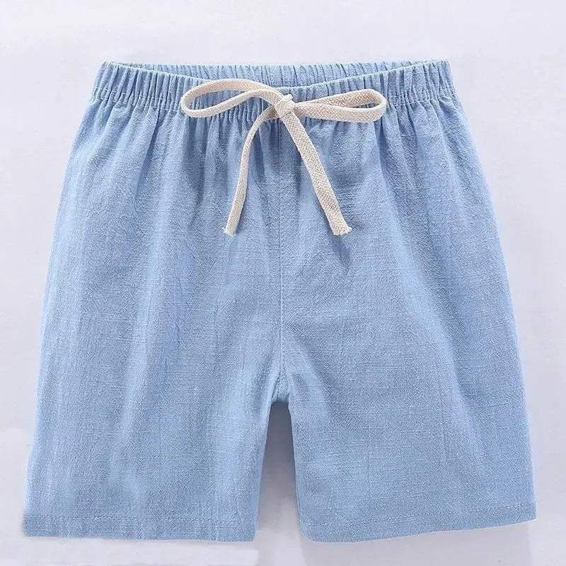 Kids Shorts For Boys Girls Cotton Linen Summer Thin Breathable 2024 - ToylandEU