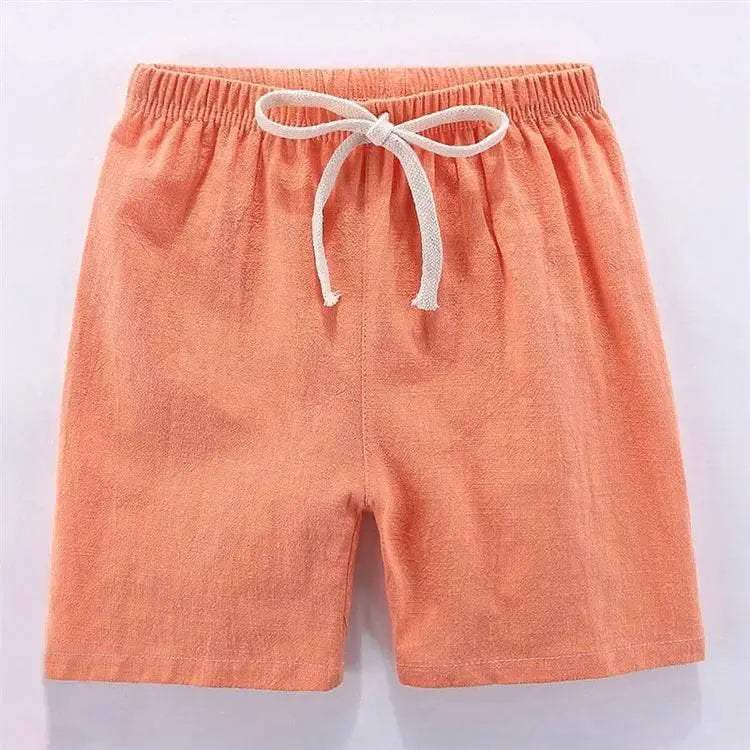 Kids Shorts For Boys Girls Cotton Linen Summer Thin Breathable 2024 - ToylandEU