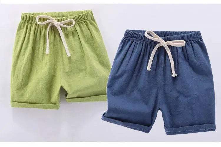 Kids Shorts For Boys Girls Cotton Linen Summer Thin Breathable 2024 - ToylandEU