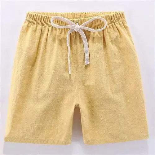 Kids Shorts For Boys Girls Cotton Linen Summer Thin Breathable 2024 - ToylandEU