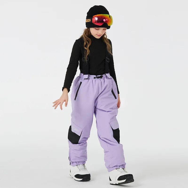 Kids Ski Bibs | Waterproof Insulated | Toylandeu™