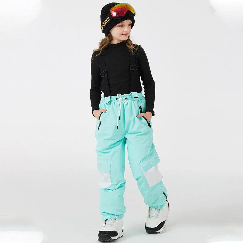 Kids Ski Bibs | Waterproof Insulated | Toylandeu™