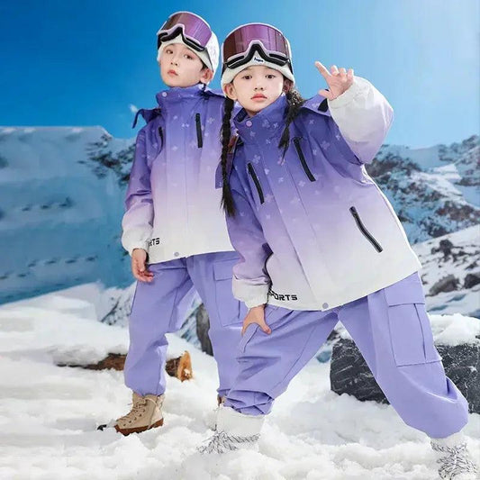  Kids Ski Clothing Waterproof Snow Suit Insulated Warm -  ToylandEU™