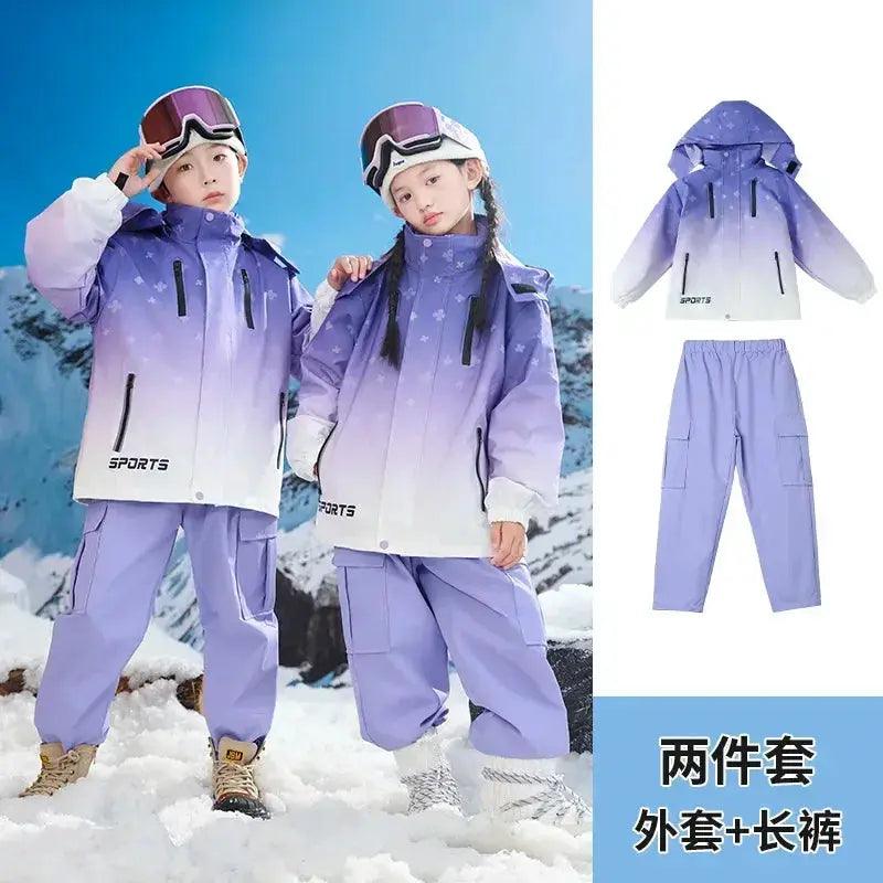  Kids Ski Clothing Waterproof Snow Suit Insulated Warm -  ToylandEU™
