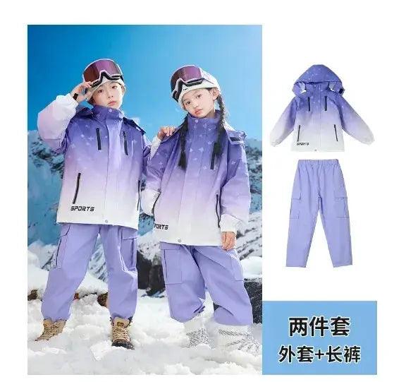  Kids Ski Clothing Waterproof Snow Suit Insulated Warm -  ToylandEU™