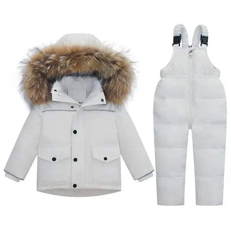 Kids Ski Jacket Set Thickened Winter Coat Two Piece - ToylandEU