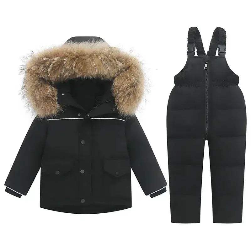 Kids Ski Jacket Set Thickened Winter Coat Two Piece - ToylandEU