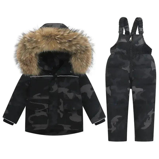  Kids Ski Jacket Set Winter Coat Thickened Two Piece -  ToylandEU™