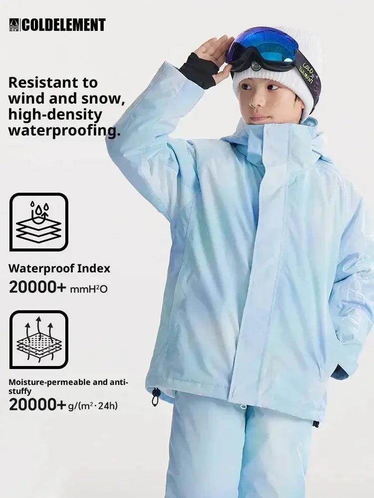 Kids Ski Jacket Windproof Embossed Texture Boys -  ToylandEU™