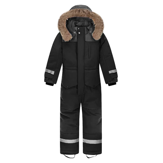 Kids Ski Jumpsuit Windproof Warm Winter Snow Gear Outdoor Wear - ToylandEU