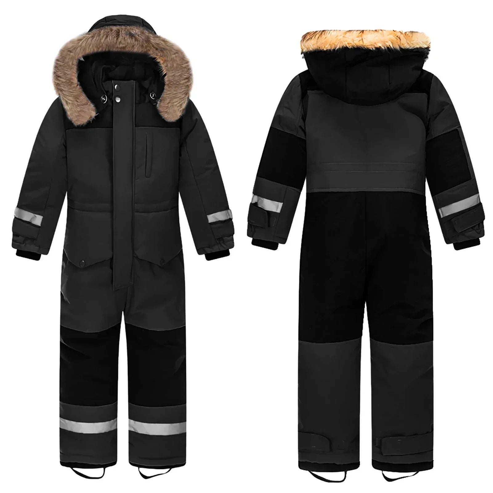 Kids Ski Jumpsuit Windproof Warm Winter Snow Gear Outdoor Wear - ToylandEU
