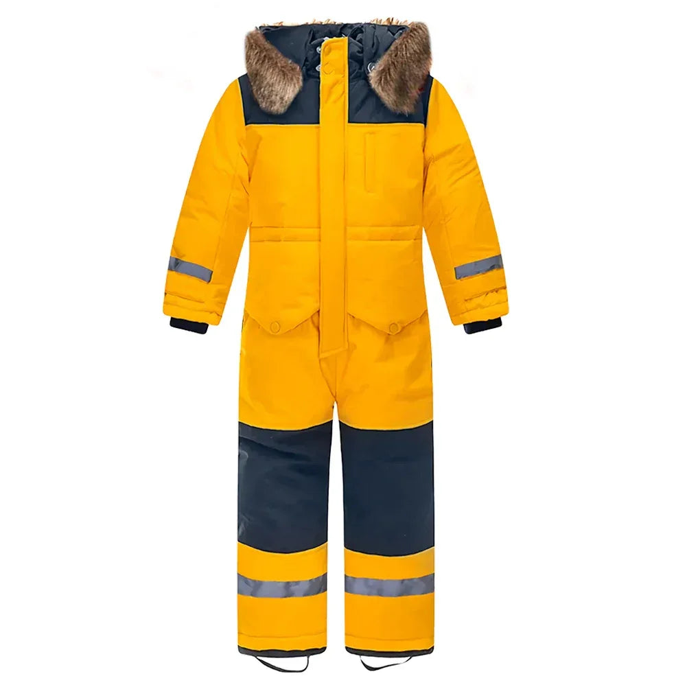 Kids Ski Jumpsuit Windproof Warm Winter Snow Gear Outdoor Wear - ToylandEU