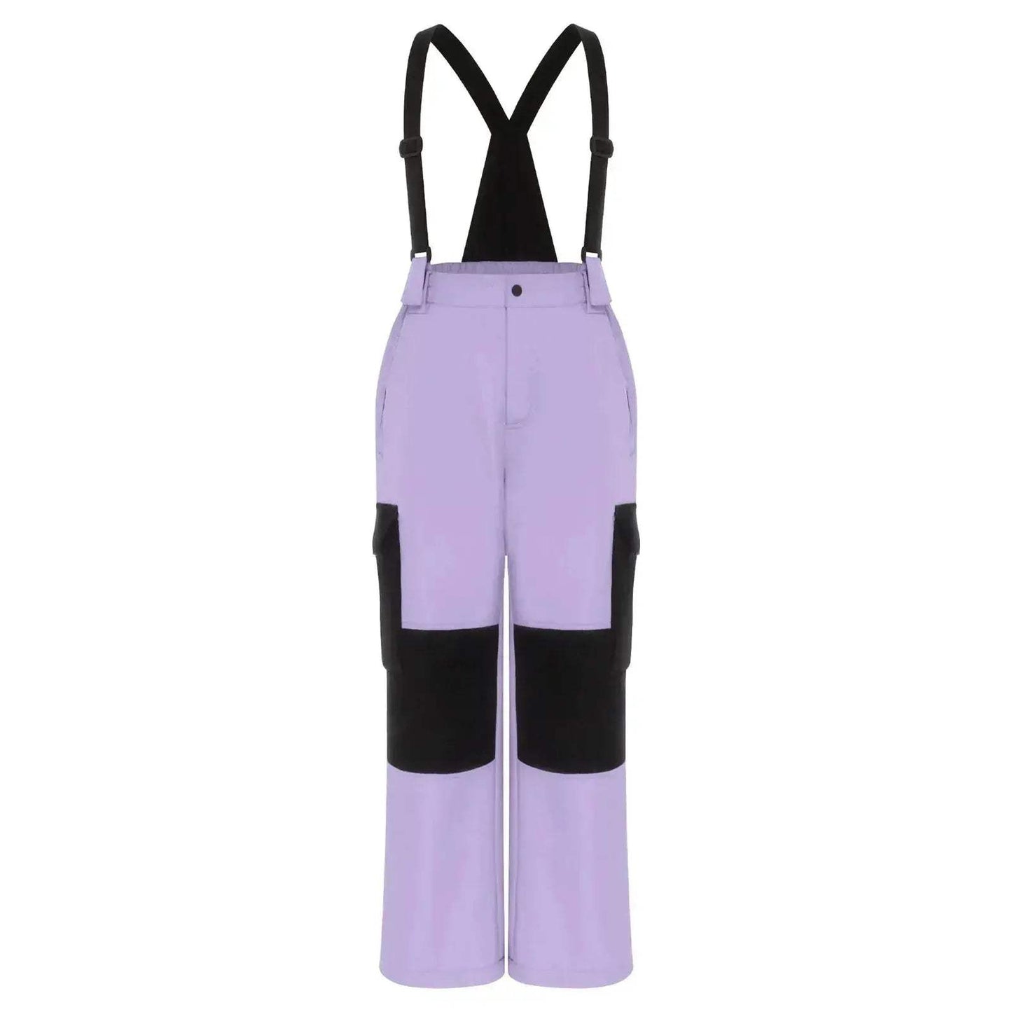 Kids Ski Overalls Water Resistant Snow Bib With Pockets - ToylandEU