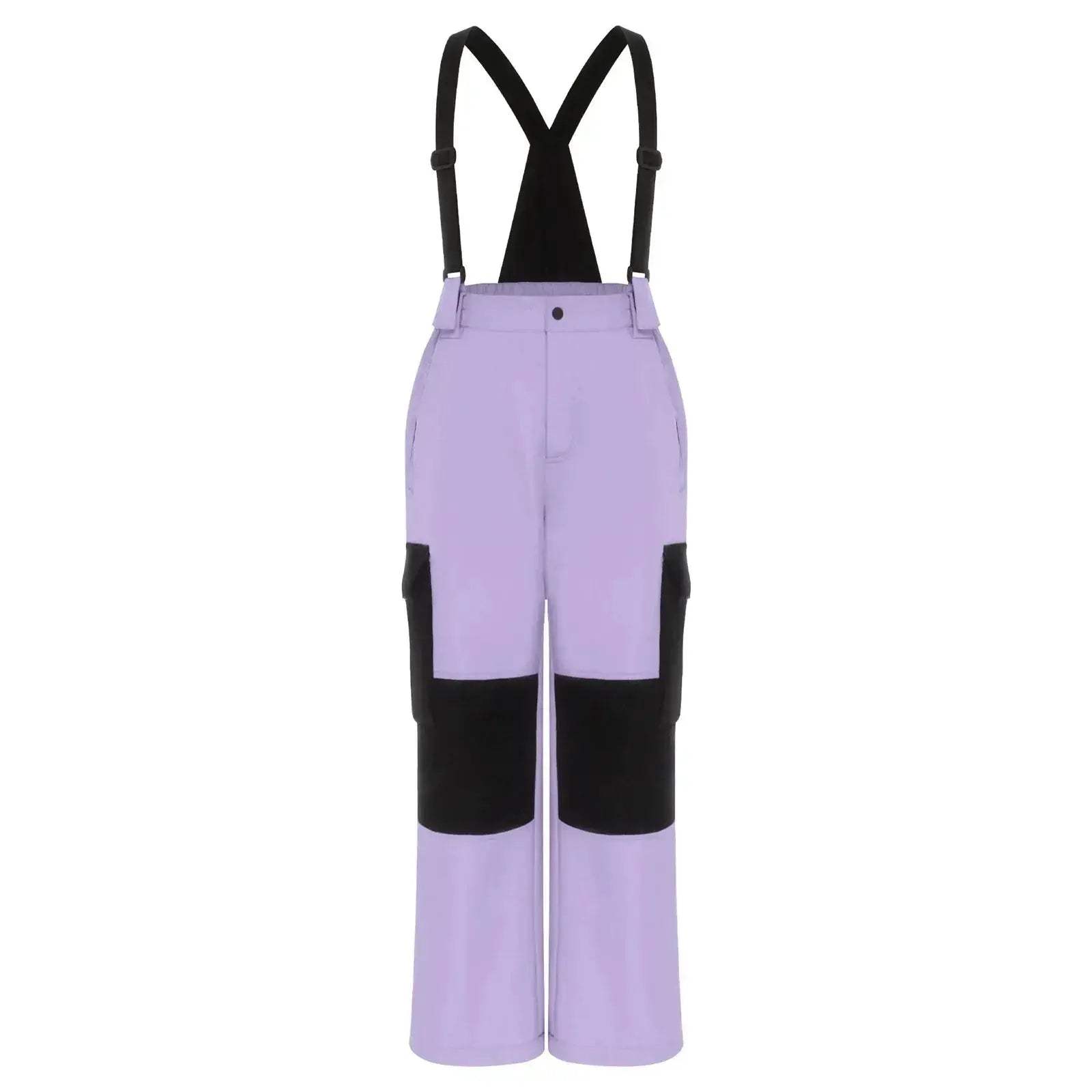 Kids Ski Overalls Water Resistant Snow Bib With Pockets - ToylandEU