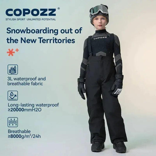  Kids Ski Pants All In One Windproof Waterproof Overalls -  ToylandEU™