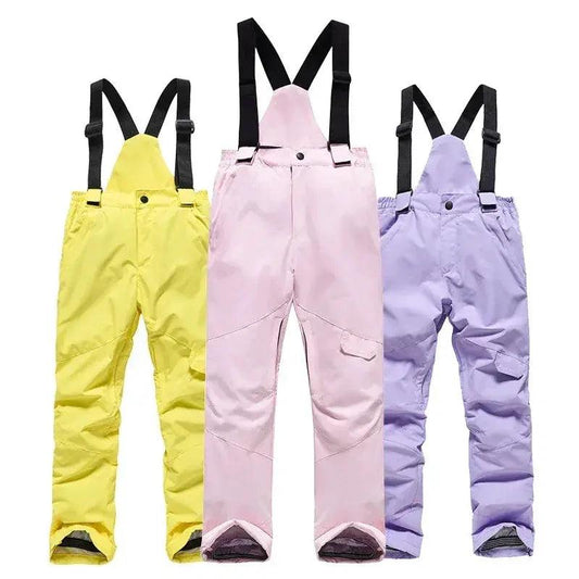 Kids Ski Pants Waterproof Snowboard Bibs Warm -  ToylandEU™