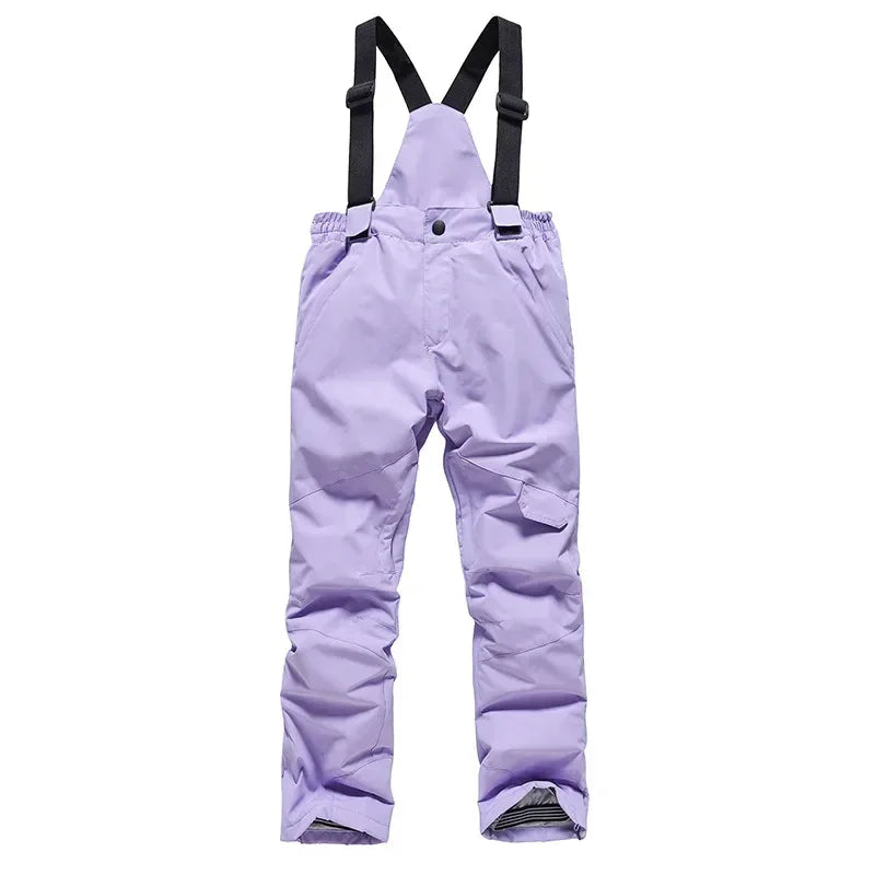 Kids Ski Pants Waterproof Warm Bibs For Winter Snowboarding - ToylandEU
