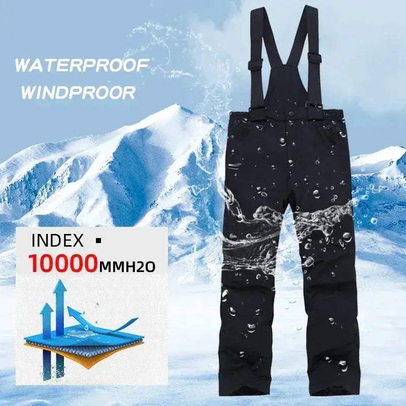 Kids Ski Pants Waterproof Windproof Snowboard Bibs Warm Breathable - ToylandEU