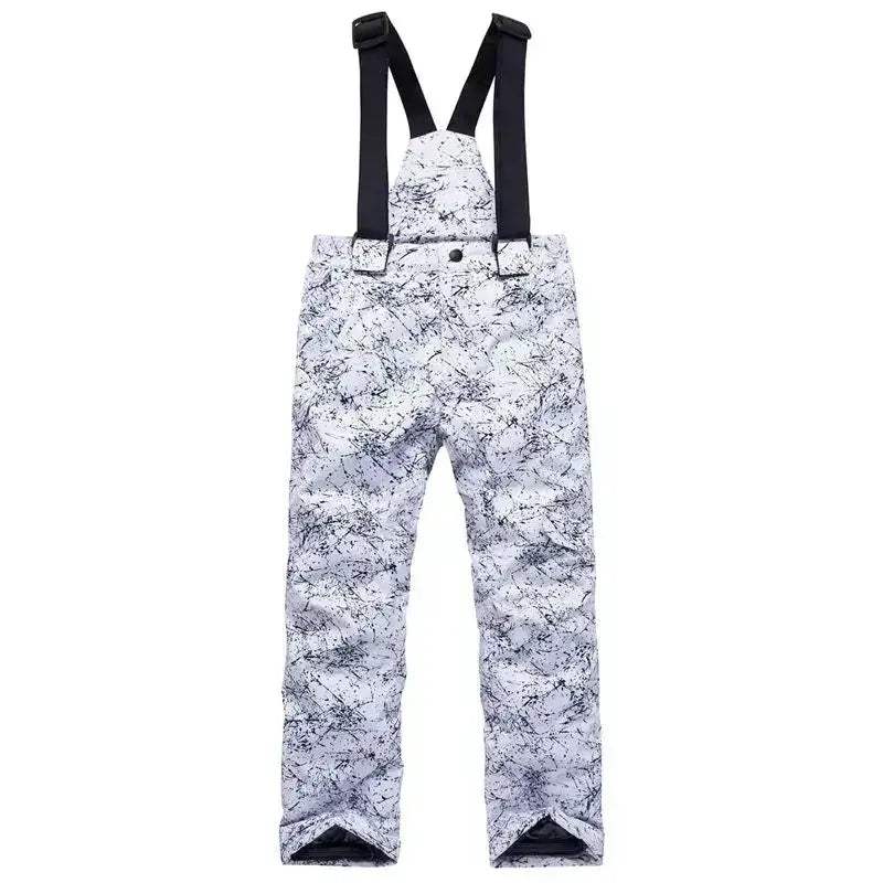 Kids Ski Pants Waterproof Windproof Snowboard Bibs Warm Breathable - ToylandEU