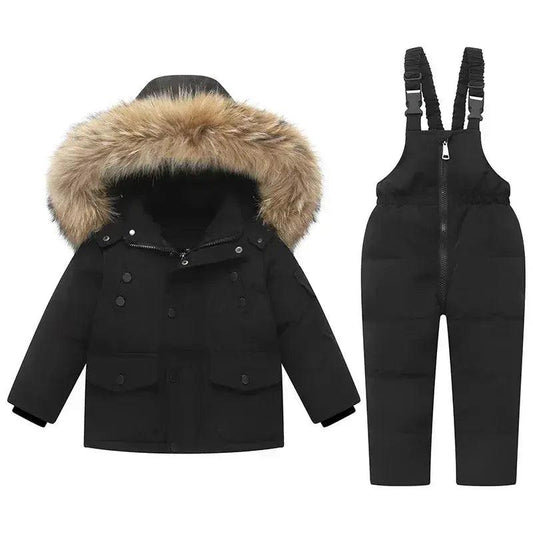  Kids Ski Suit Set Thickened Warm Two Piece Winter Gear -  ToylandEU™
