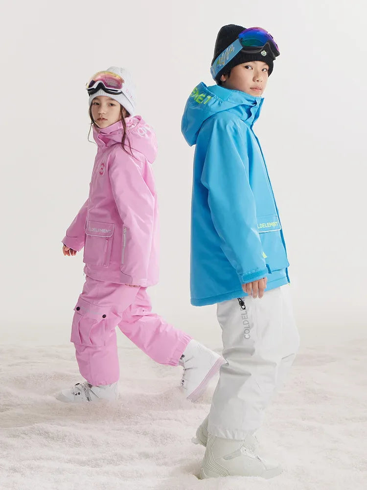 Kids Ski Suit Set Warm Windproof For Winter Adventures - ToylandEU