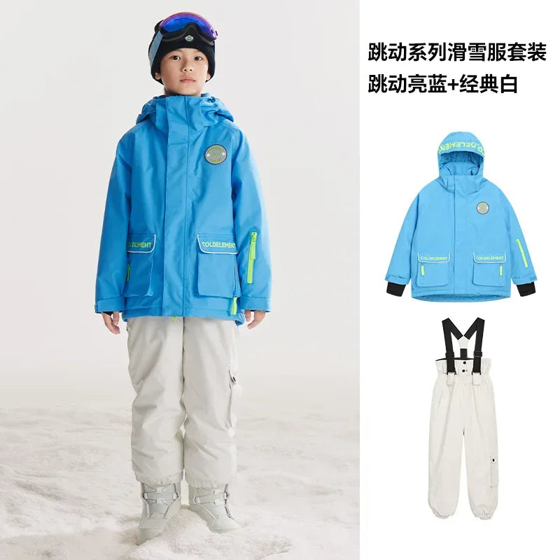 Kids Ski Suit Set Warm Windproof For Winter Adventures - ToylandEU