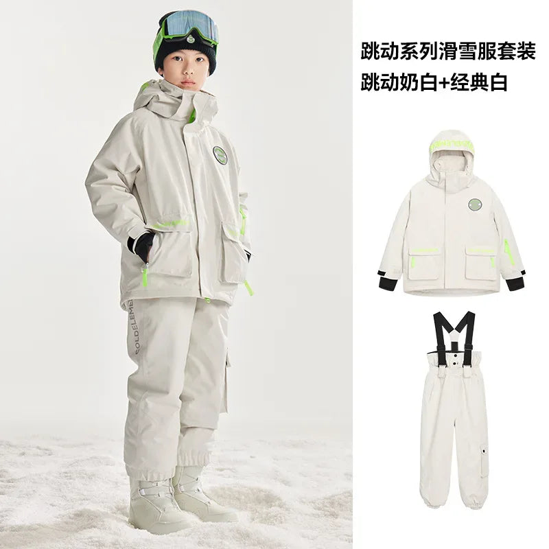Kids Ski Suit Set Warm Windproof For Winter Adventures - ToylandEU
