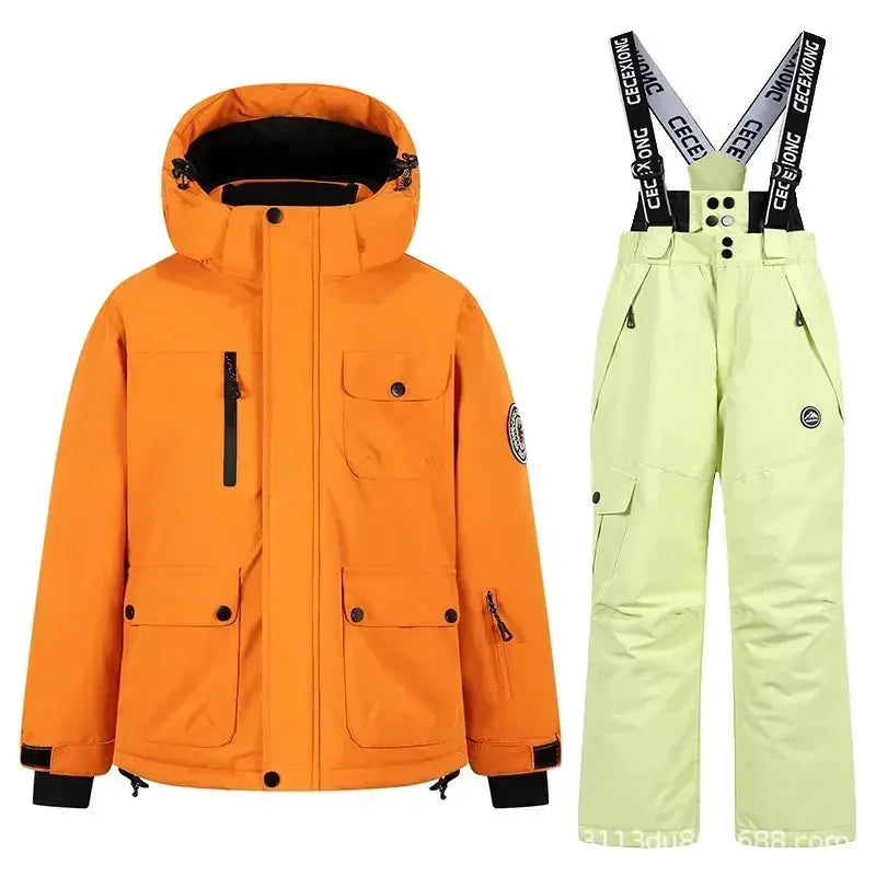 Kids Ski Suit Set Waterproof Warm Winter Snow Gear - ToylandEU