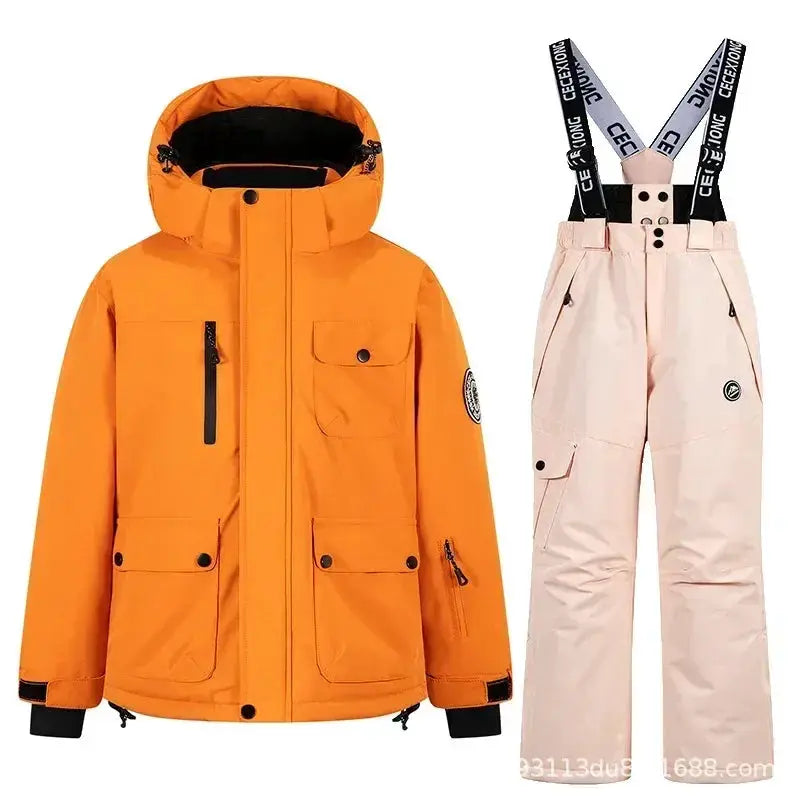 Kids Ski Suit Set Waterproof Warm Winter Snow Gear - ToylandEU