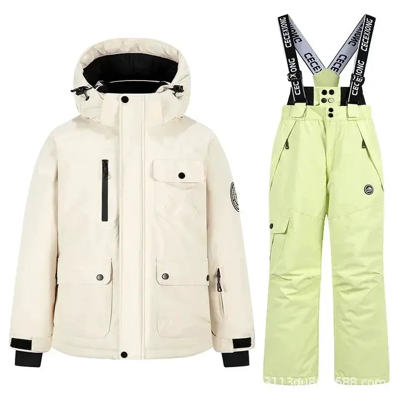 Kids Ski Suit Set Waterproof Warm Winter Snow Gear - ToylandEU
