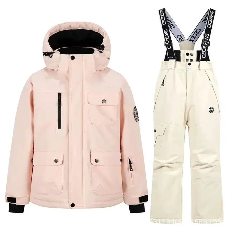 Kids Ski Suit Set Waterproof Warm Winter Snow Gear - ToylandEU