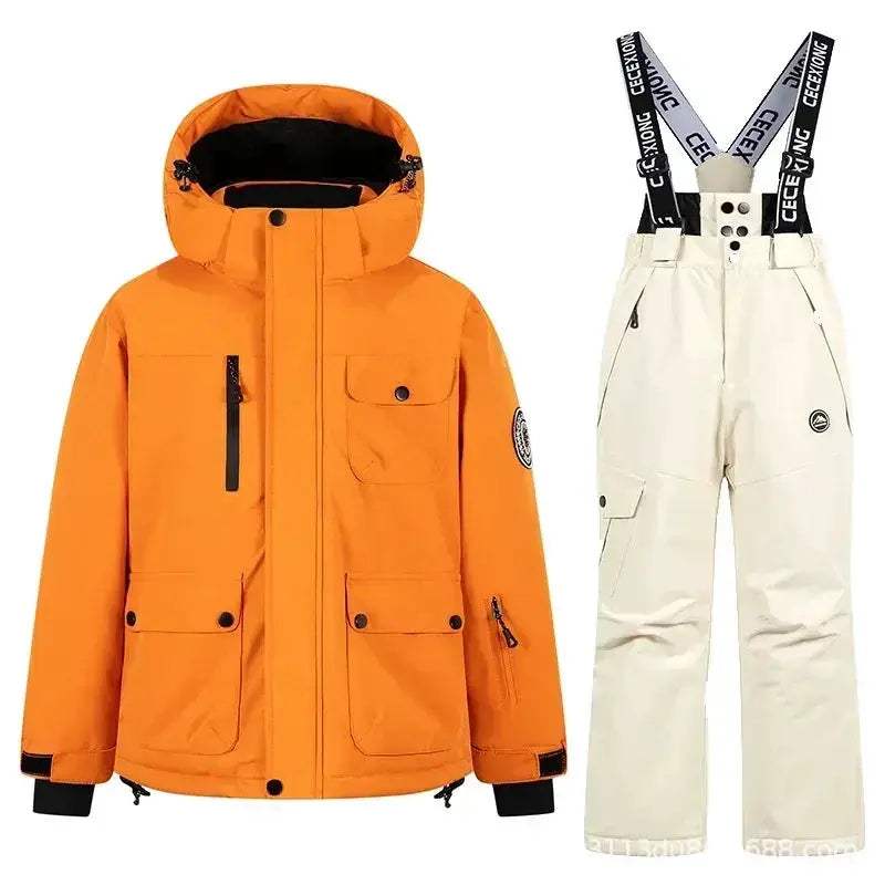 Kids Ski Suit Set Waterproof Warm Winter Snow Gear - ToylandEU