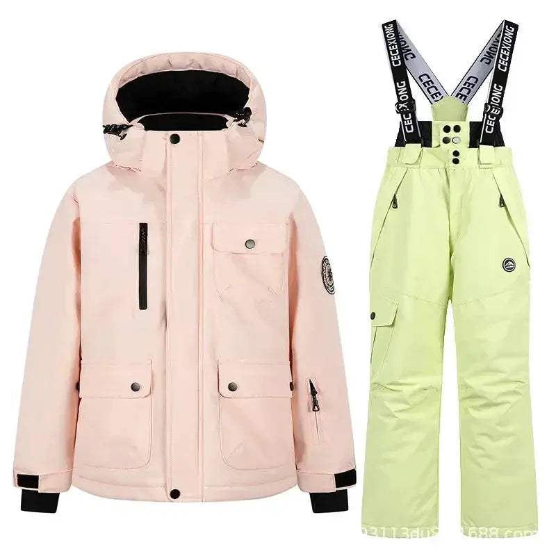 Kids Ski Suit Set Waterproof Warm Winter Snow Gear - ToylandEU